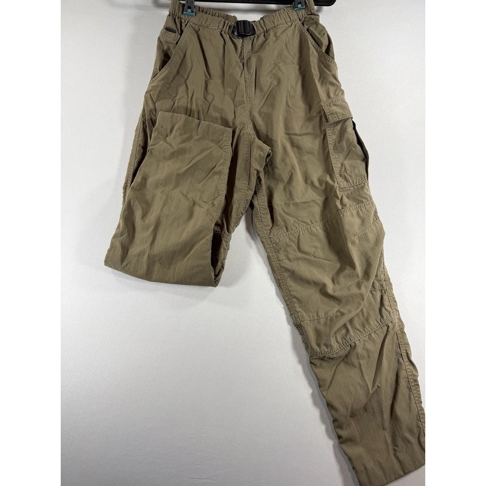 North Face Olive Green Nylon Cargo Hiking Pants with Built-in Belt Size S Fall O